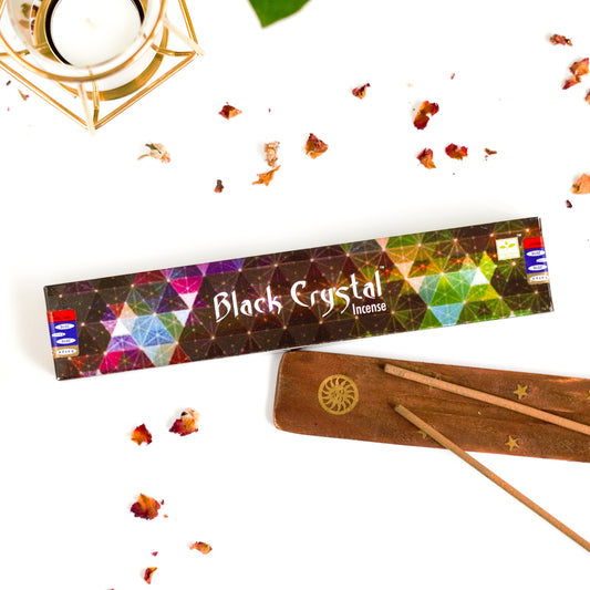 Incienso Satya Black Crystal