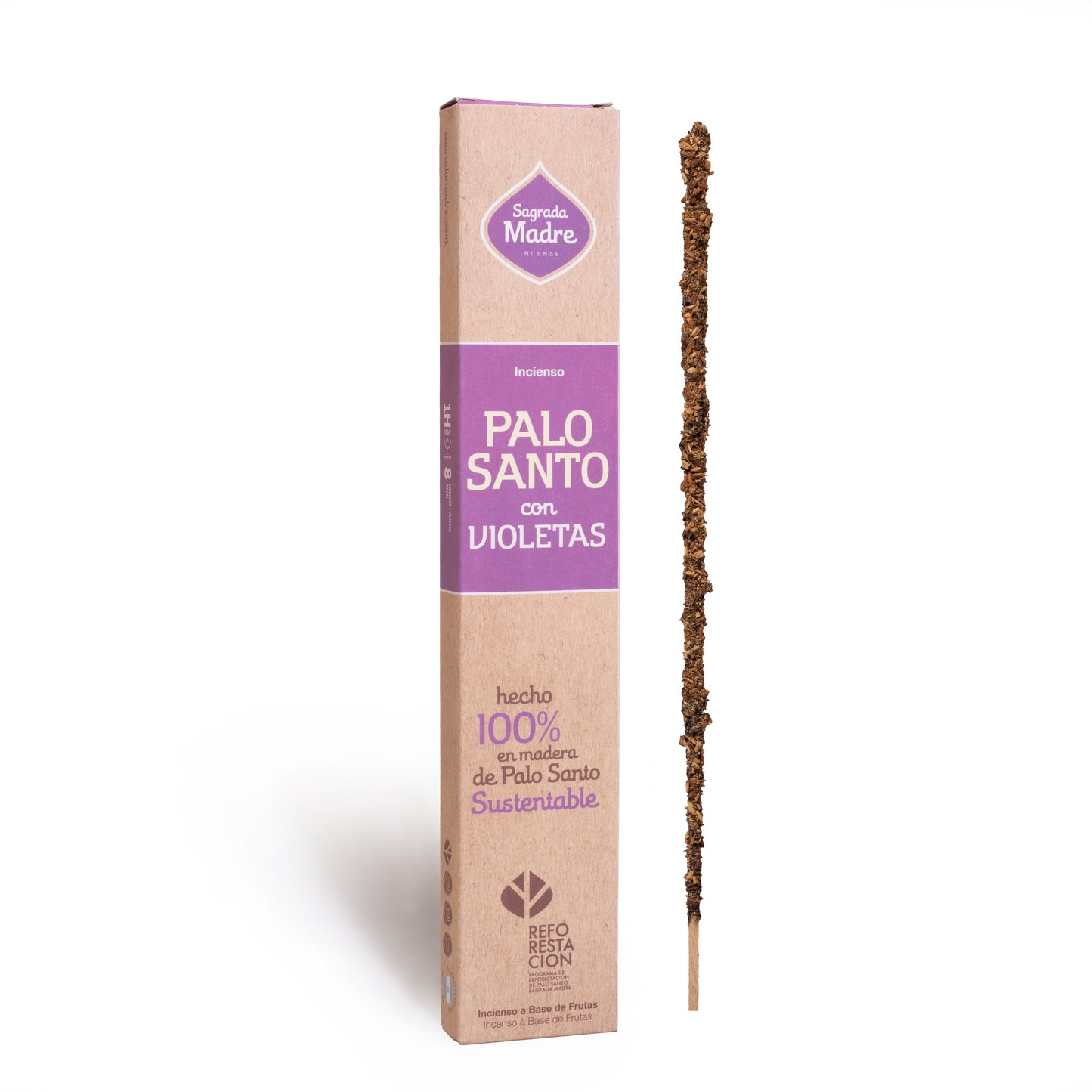 Incienso Palo Santo con Violetas · Sagrada Madre