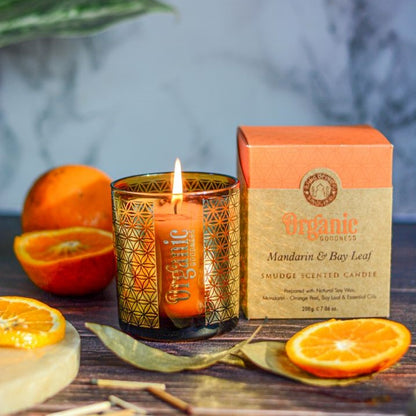 Vela Organic Goodness · Mandarina y Laurel