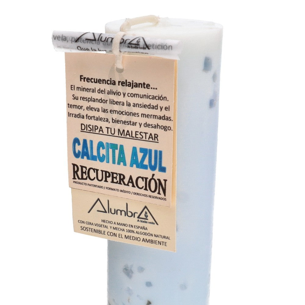 VELA RITUAL RECUPERACIÓN · CALCITA AZUL