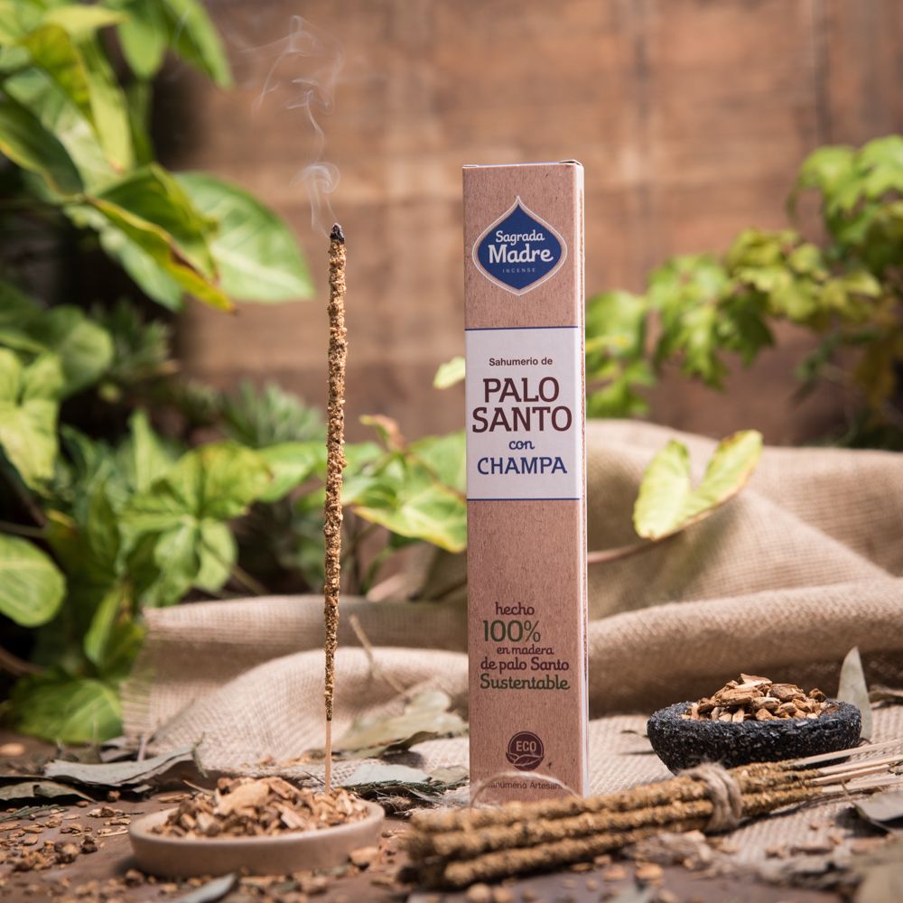 Incienso de Palo Santo con Champa · Sagrada Madre