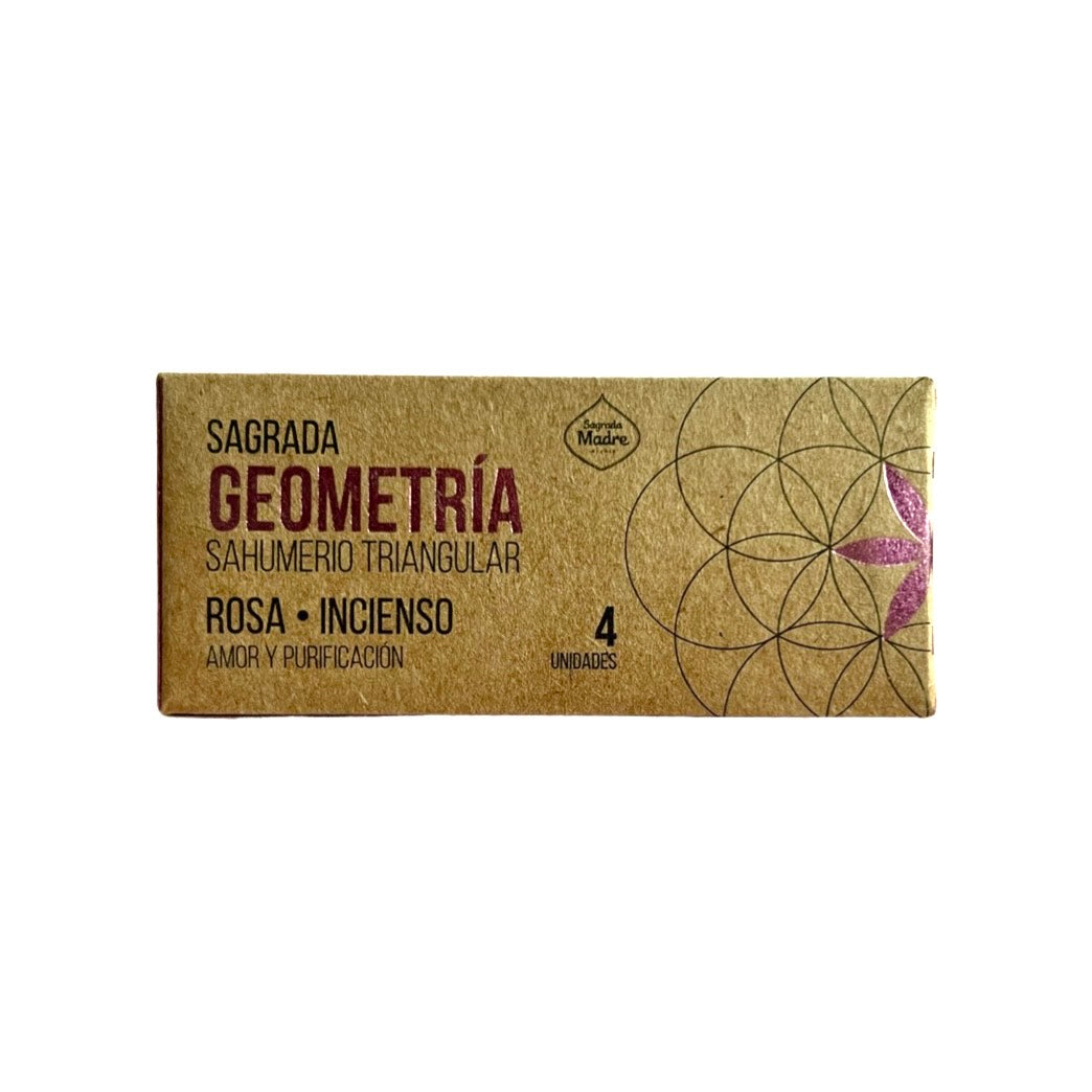 Pirámide Geometría Sagrada · Rosas y Olíbano · Sagrada Madre